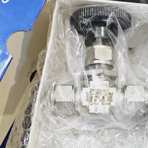 议价世伟洛克SS-1RS12MM不锈钢整体式阀帽针阀0.37 Cv 12 mm 全新