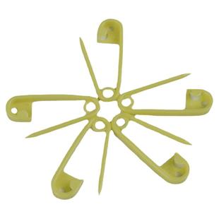 吊牌别针黑色白色粉色塑料安全别针儿童衣服挂吊牌绳扣针送收纳盒