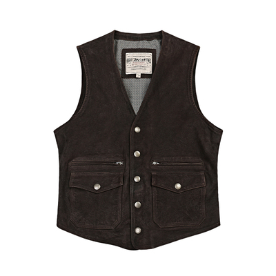 MCS万宝路机车绵羊皮马甲