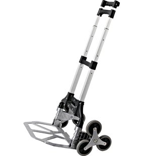 新品铝合金便携拉杆车折叠行李车小拖车手拉车购物车家用手推货车