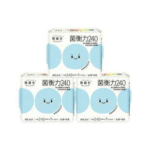 【109元任选4组】她研社均衡力卫生巾姨妈巾弱酸抑菌干爽不粘3包