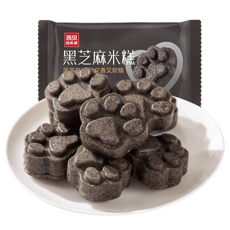 西贝放心早餐黑芝麻米糕200g