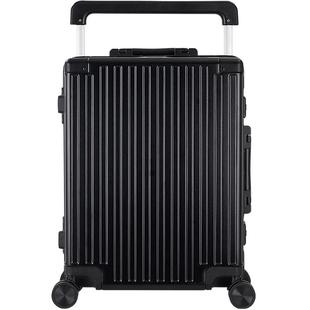 爱华仕步步高升宽拉杆行李箱铝框20寸登机箱密码多功能旅行箱女男