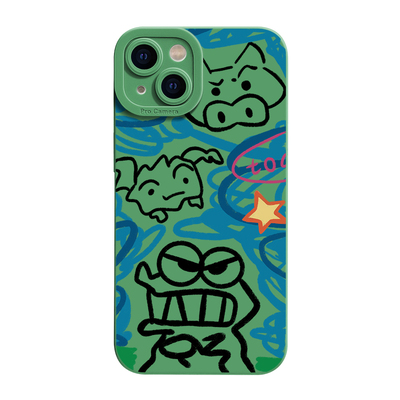 涂鸦小鳄鱼iPhone17手机壳