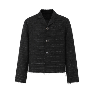 MRCYC小香风短款外套男士春季宽松西装领夹克韩系潮流高级感穿搭