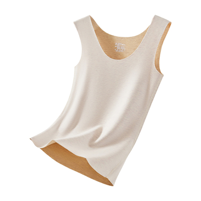 Al类保暖背心男加绒发热羊绒蚕丝