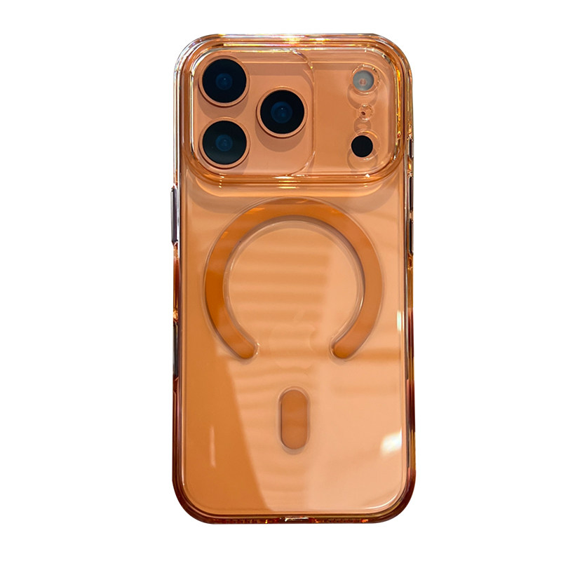 不易发黄透明硬壳适用iPhone17手机壳磁吸苹果17promax保护套Ai拍照按键全包16promax简约15pro新
