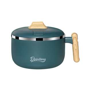 保温新316不锈钢泡面碗带盖大号学生宿舍饭盒带把手办公室早餐碗