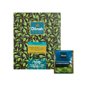 Dilmah迪尔玛茉莉乌龙日式煎茶摩洛哥风味薄荷绿茶100包独立袋泡