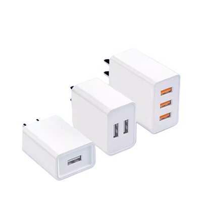 5v2a充电器USB慢充插头单口双口三口适用苹果华为小米红米电源适配器安卓手机充电器