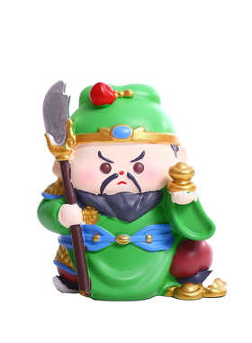 财神爷赵公明关公钟馗吉祥物摆件