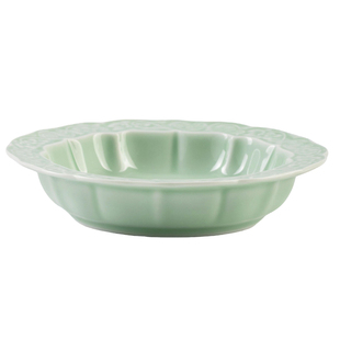 景德镇颜色釉小号葵口仿宋禅意浮雕小碟中式餐厅特色凉菜碟干果盘