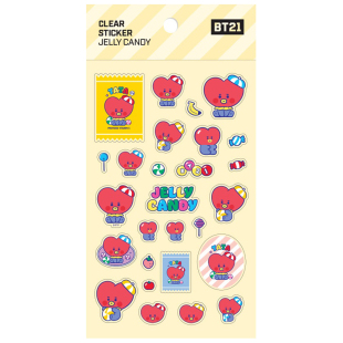 韩国BT21防弹少年团宝宝糖果贴纸手机电脑手账本可清除装饰贴画