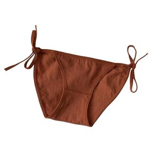 可解开绑带甜美纯欲风女生高开叉系带蕾丝内裤性感纯棉女士三角裤