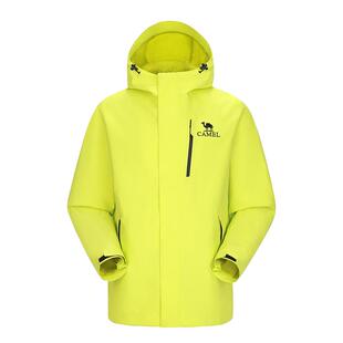 【王俊凯同款】骆驼王者凯甲系列单层冲锋衣男女绿色外套防水硬壳