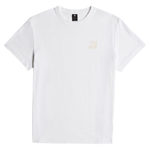 G-STAR RAW时尚男士轻质弹力简约美式正肩短袖潮流白色T恤D26821
