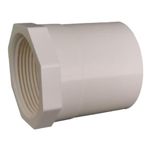 联塑PVC给水白色胶牙内丝直通50*11/2内丝直接63X2寸内牙直寸半