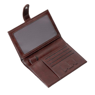 复古油皮护照夹旅行高级证件包一体钱包卡包护照夹皮质护照包出国