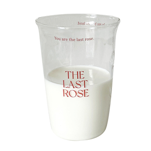 PoemsForYou「荒瘠玫瑰」牛奶玻璃杯ins风高颜值水杯生日礼物女生