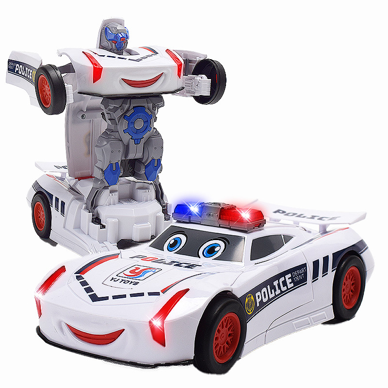 全自动变形自动行走警车机器人