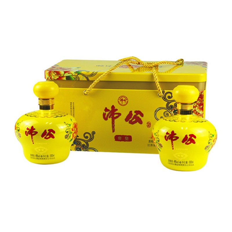 沛公酒帝皇46度1000ml*2瓶/1盒浓香型白酒百珍堂徐州沛县特产白酒