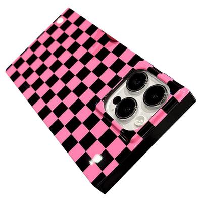 【奢华大牌风】棋盘格方形手机壳