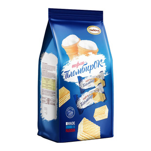 阿孔特俄罗斯国家馆进口小农庄冰淇淋味威化饼干办公室零食品408g