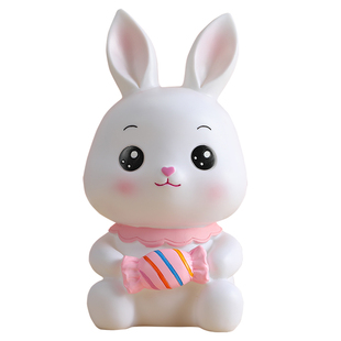 创意可爱大号糖果兔储蓄罐可存取小兔子存钱罐卡通生肖兔摆件礼物