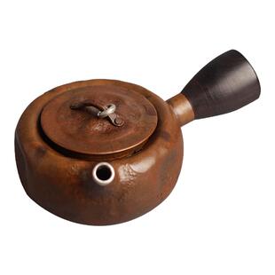 清沁堂南蛮侧把小铜壶纯紫铜泡茶壶复古侘寂急需壶中国风迷你茶壶