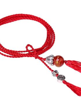 s925银钱币八卦本命年财源桑蚕丝