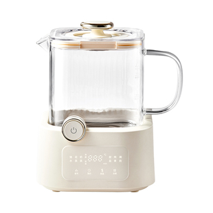 巴森小方炖全玻璃养生壶恒温家用多功能办公室小型电陶炉煮花茶D7