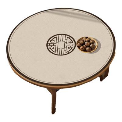 新中式桌布饭桌垫圆形小茶几垫