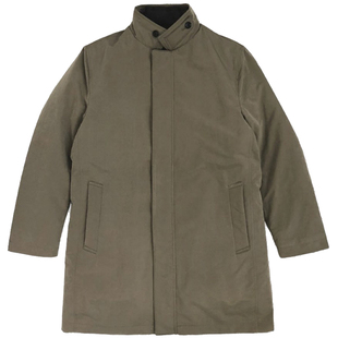 %国内现货冬装米色深蓝色纯色可脱卸内胆两件式两件套羽绒服男3色