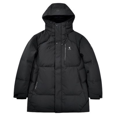 保罗彼得2025冬男鹅羽绒服保暖连帽防风加厚中长款外套RTEDR00171