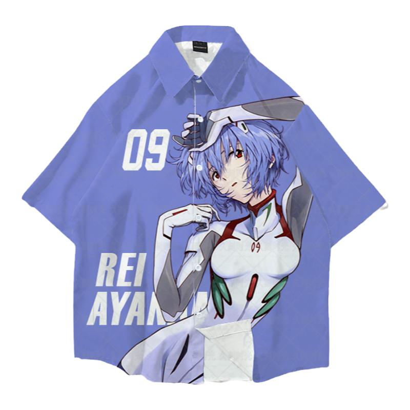 eva衣服明日香短袖衬衫