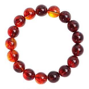 九紫离火护身血丝珀蜜蜡聚财手串琥珀开运手链男女款随身守护手饰
