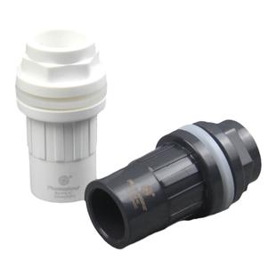 鱼缸上下水接头 加长内外牙 PVC进出水管件 鱼缸塑料内外牙接头