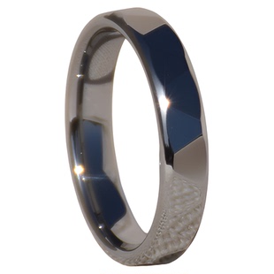 切面钨金戒指男女高级感情侣对戒婚戒银色尾戒钨金指环素圈不掉色