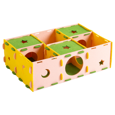 我和它小宠隧道迷宫造景躲避屋