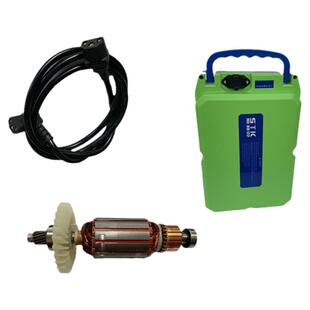 充电式锂电池吹风机连接线割草机绿篱机碳刷架转子定子开关保护器