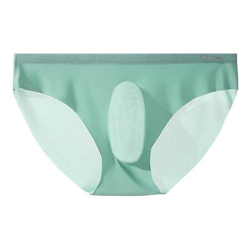 猫人三角内裤男士短裤冰丝超薄无痕低腰透气性感大码纯棉男款裤头