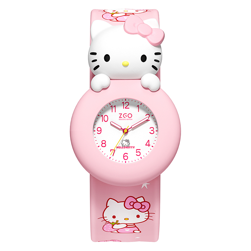 正版hellokitty儿童手表女孩电子表3岁4幼儿园5女宝宝6卡通7女童8