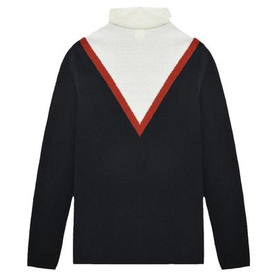 鹿王新款女士堆堆领羊绒衫