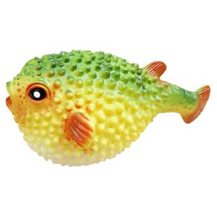 仿真软胶海洋动物模型章鱼河豚鲨鱼安康鱼儿童女孩男孩过家家玩具