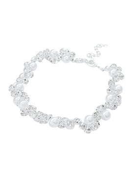 法式气质不规则碎银珍珠手链