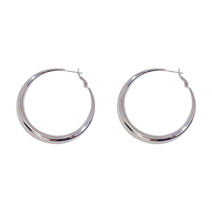 许我耀眼同款耳环2025新款爆款高级感许妍耳圈女简约银色圈圈耳扣