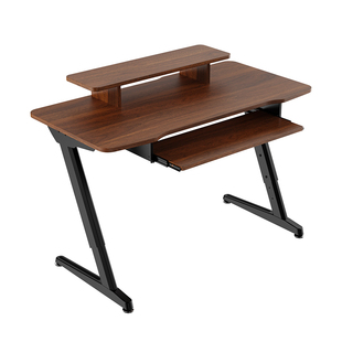 升降电脑桌台式家用高度可调节学习书桌带书架一体洞洞板电脑桌子