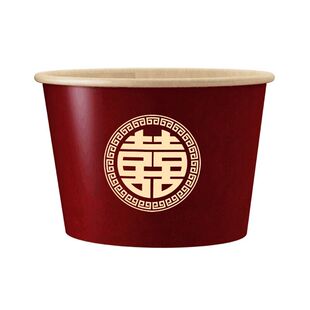 喜碗结婚碗筷套装一次性碗婚礼婚宴纸碗纸杯筷子婚庆喜事用品大全