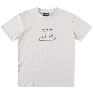 美国潮牌RIPNDIP贱猫中指猫纯棉短袖T恤佛系别喊我卡通男女情侣款