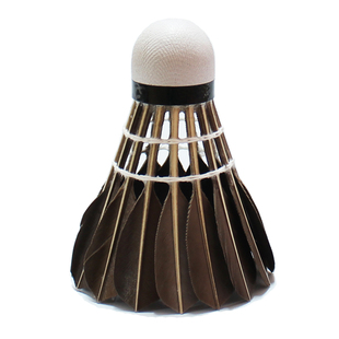 羽毛球正品群力耐打KL08黑色黑鹅毛耐打王稳定口粮球训练球12只装